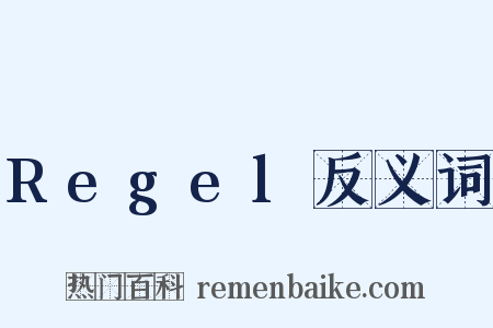 Regel反义词是什么意思的图片